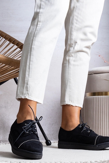 Čierne dámske poltopánky Vista 2