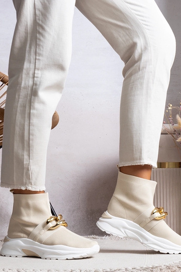 Béžové retiazkové tenisky...