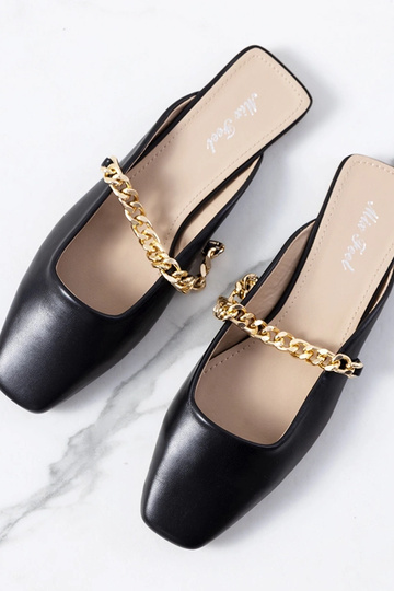 Čierne elegantné šľapky,... 2