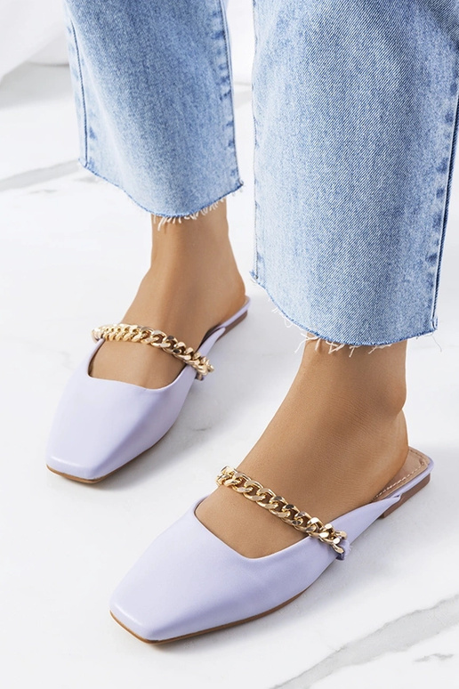 Fialové elegantné šľapky Baras Fialové elegantné šľapky Baras