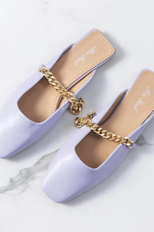 Fialové elegantné šľapky Baras Fialové elegantné šľapky Baras