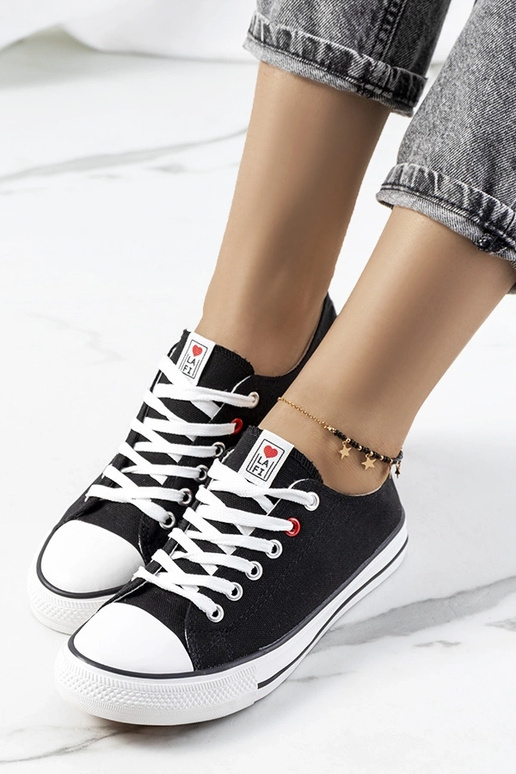 Čierne klasické dámske tenisky Kolind