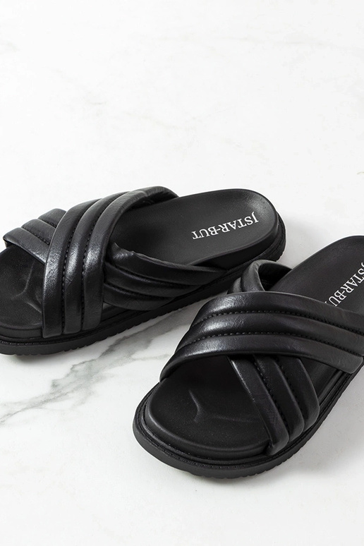 Čierne žabky na platforme Daintree