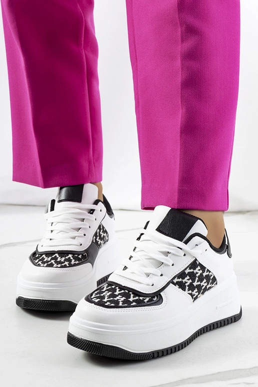 Biele tenisky Valpara s vysokou...