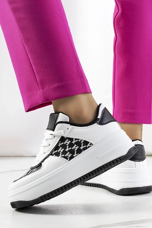 Biele tenisky Valpara s vysokou...