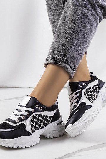 Čiernobiele dámske tenisky... 2