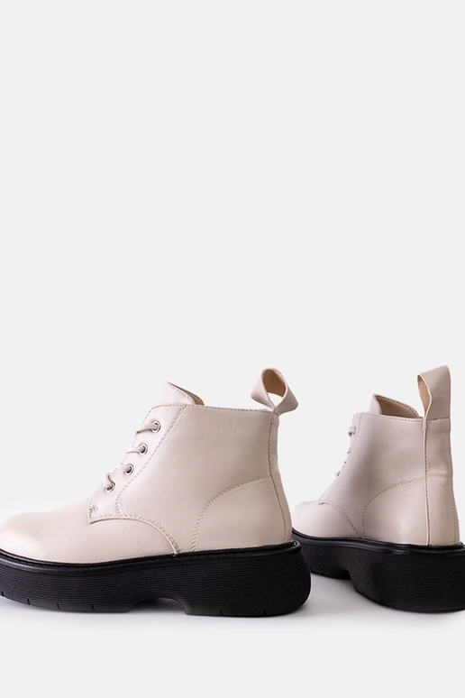 Béžové bojové topánky Solis