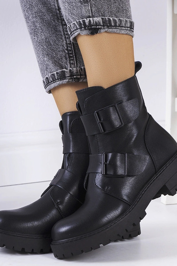 Čierne čižmy z ekokože... 2