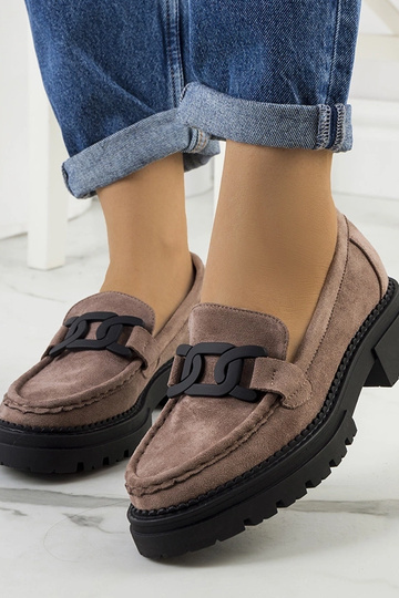 Hnedé topánky z umelej...