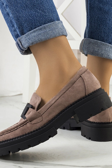 Hnedé topánky z umelej... 2