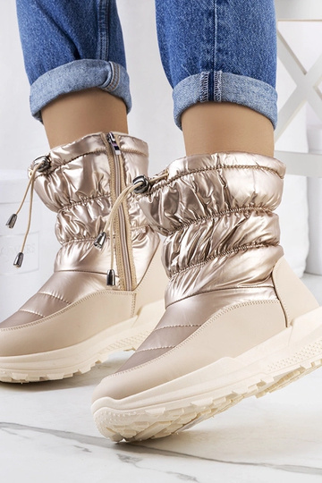 Zlaté zimné topánky so... 2