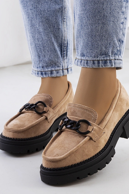 Pieskové mokasíny na traktorskej...