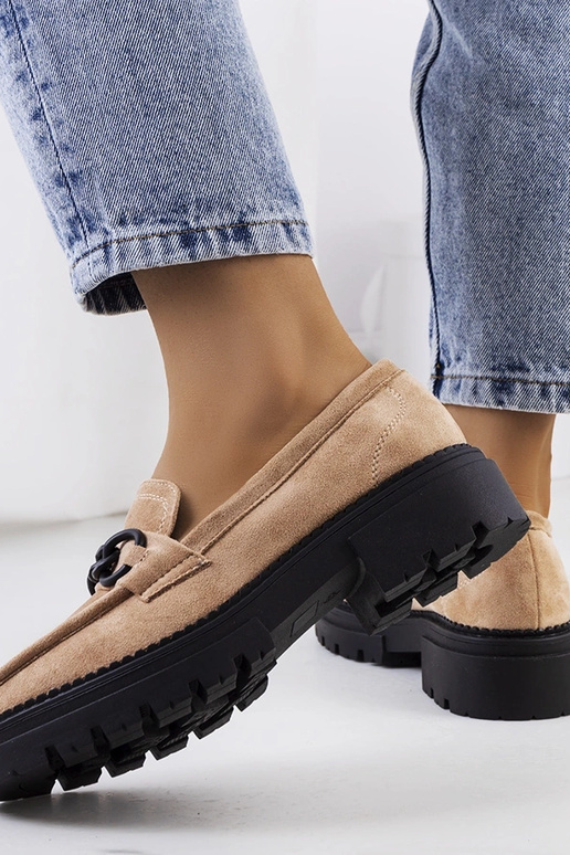 Pieskové mokasíny na traktorskej...