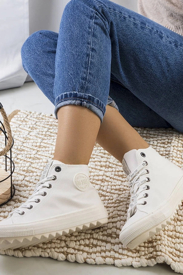 Biele zateplené tenisky Big...