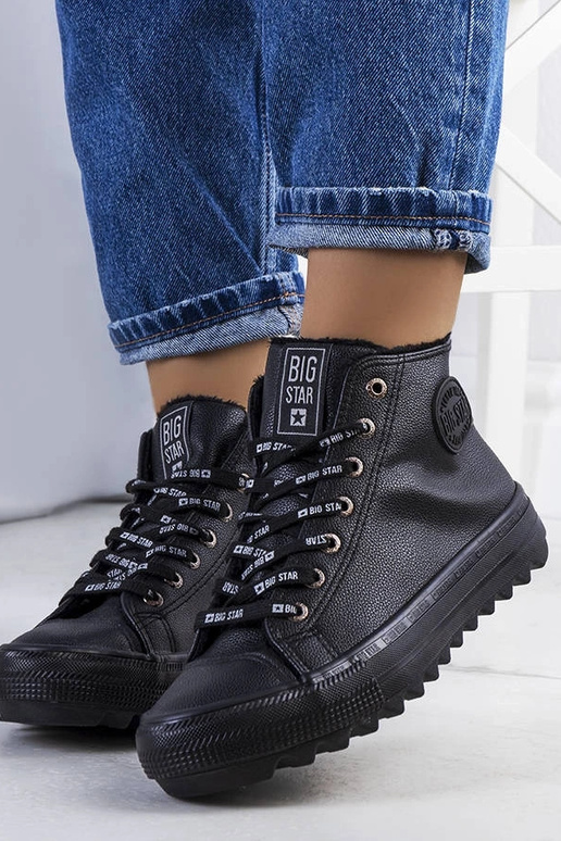 Čierne zateplené tenisky Big Star...