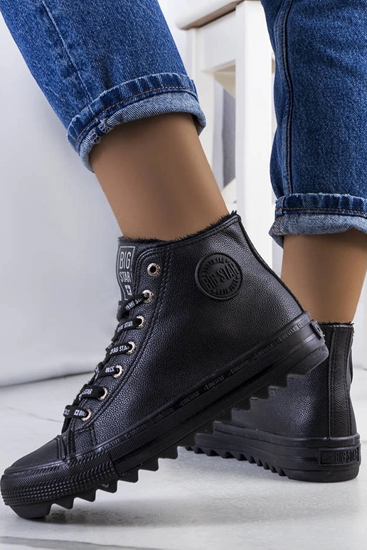 Čierne zateplené tenisky Big Star...