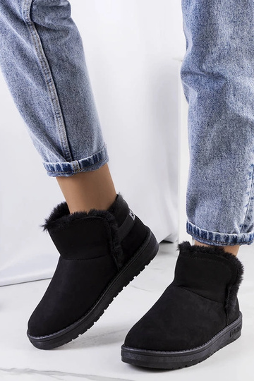 Čierne zimné topánky s... 2