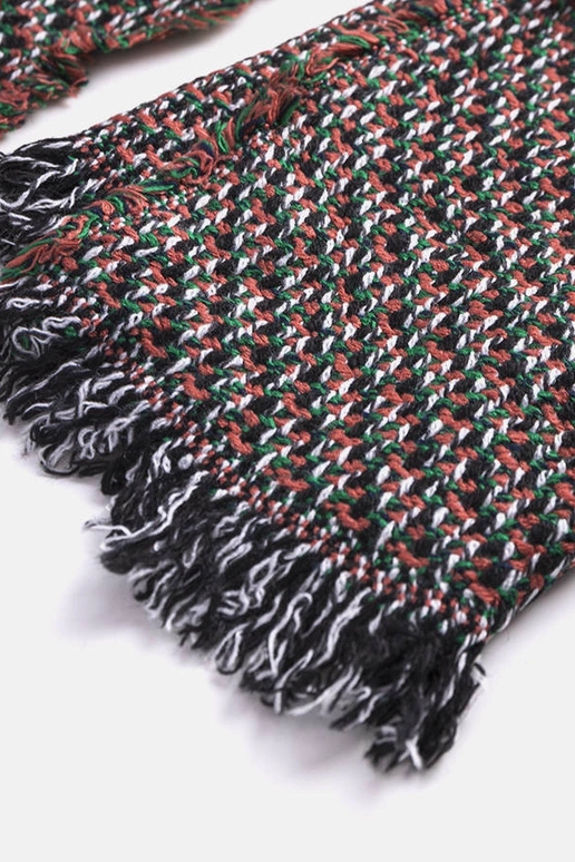 Aria zelený oranžový šál