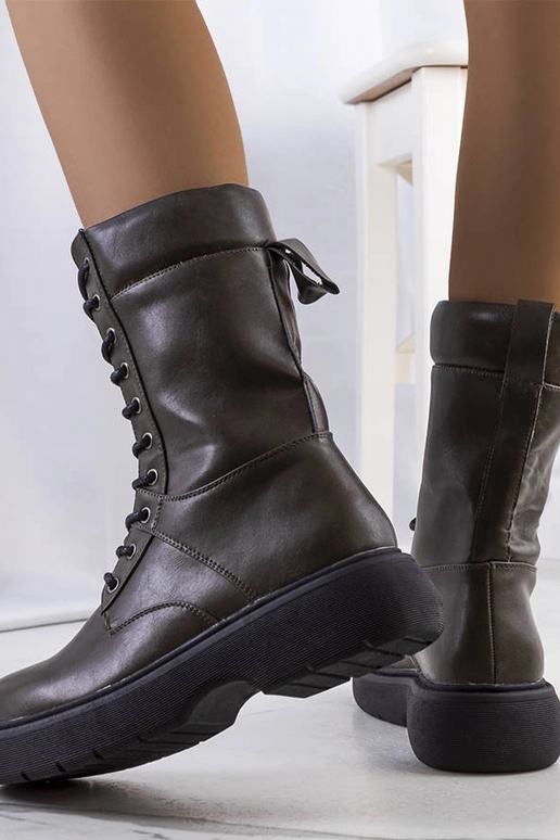 Zelené dámske turistické topánky Costel