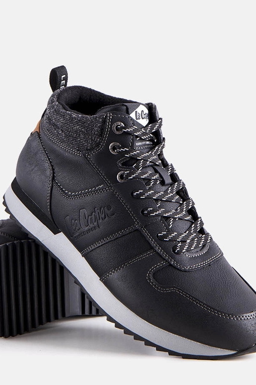 Čierne zimné turistické topánky,...