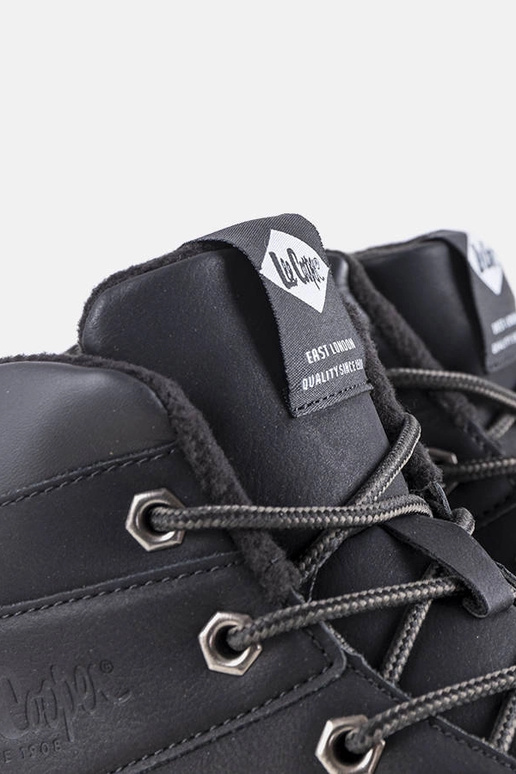 Čierne zimné turistické topánky,...