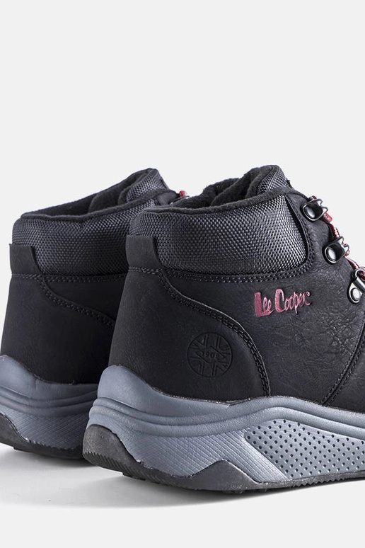 Čierne zimné turistické topánky,...