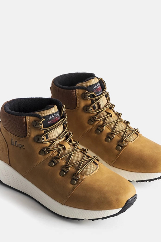 Hnedé zateplené čižmy LCJ-22-31-1452M...