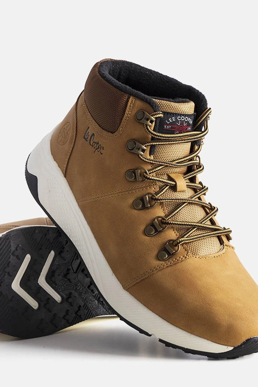 Hnedé zateplené čižmy LCJ-22-31-1452M...