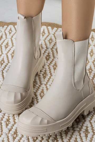 Béžové dámske členkové... 2