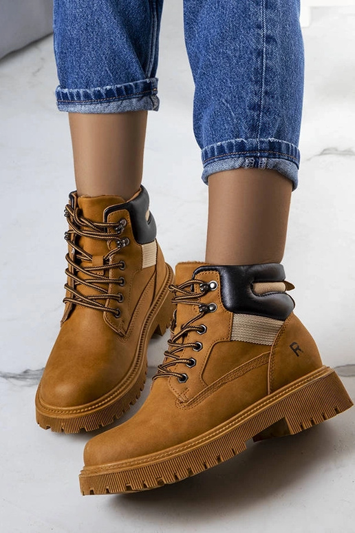 Hnedé zateplené čižmy Nadel