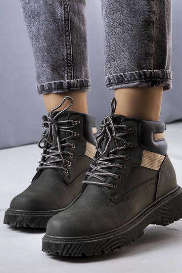 Zelené zateplené čižmy Nadel 2