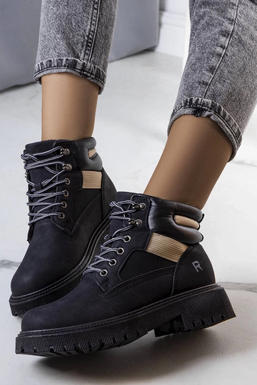 Čierne zateplené čižmy Nadel 2