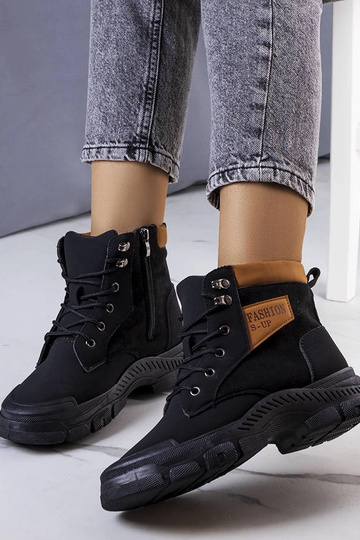 Čierne zateplené čižmy Fordel