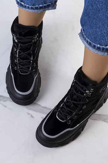 Čierne zateplené čižmy Rimu