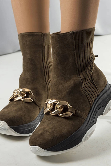 Zelené členkové topánky...