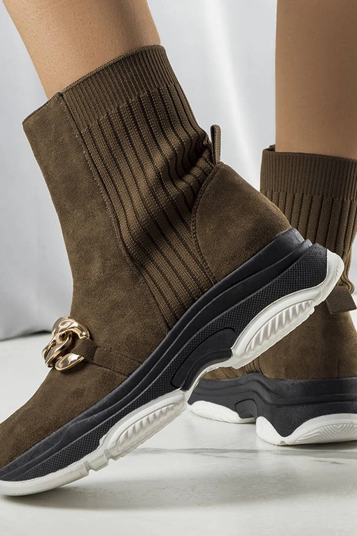 Zelené členkové topánky Ulster Chain