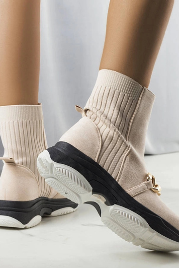 Béžové členkové topánky... 2