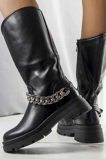 Čierne zateplené členkové... 2