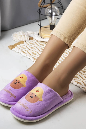 Fialové mäkké papuče Dialings