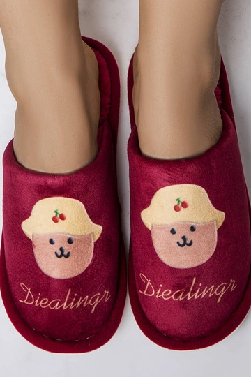 Červené mäkké papuče Dialings 2