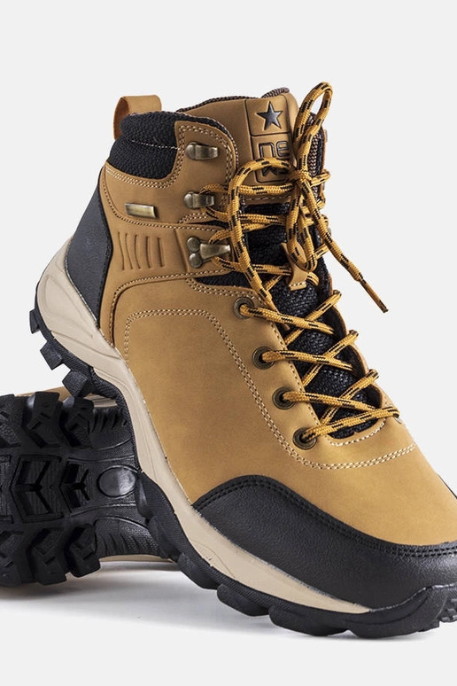 Hnedé zimné pánske turistické...