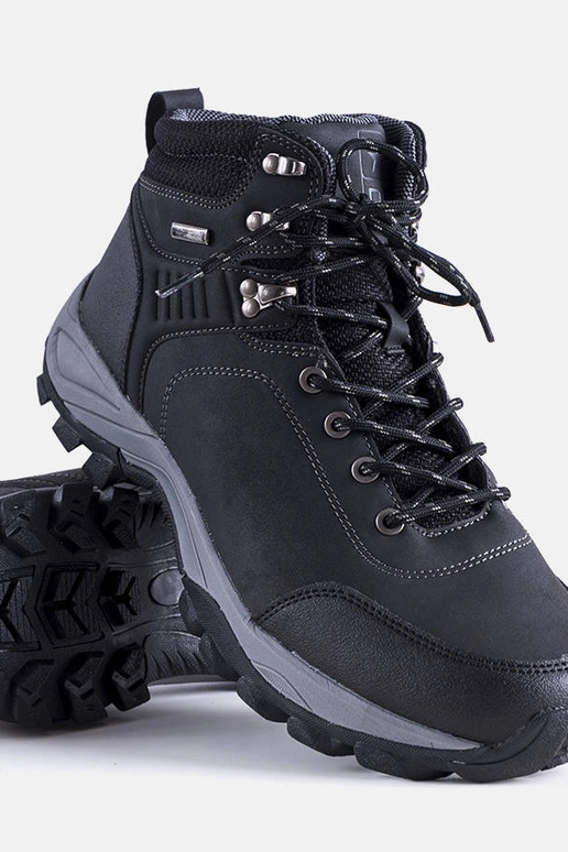 Čierne zimné pánske turistické...