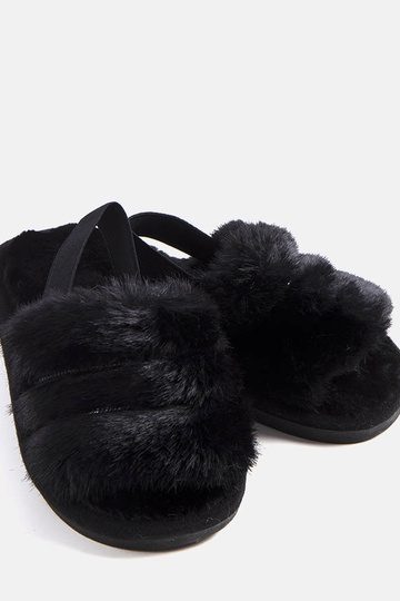 Čierne elastické papuče... 2