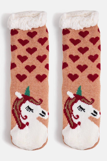 Béžové ponožky s ovčou...