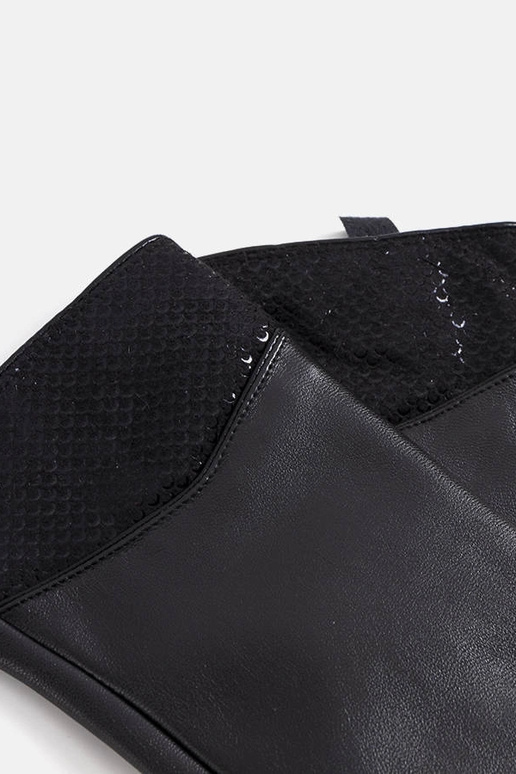 Čierne zateplené rukavice Moure