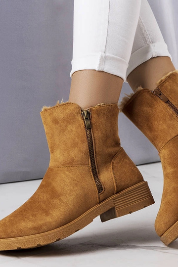 Hnedé zateplené čižmy Salona