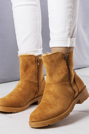 Hnedé zateplené čižmy Salona 2