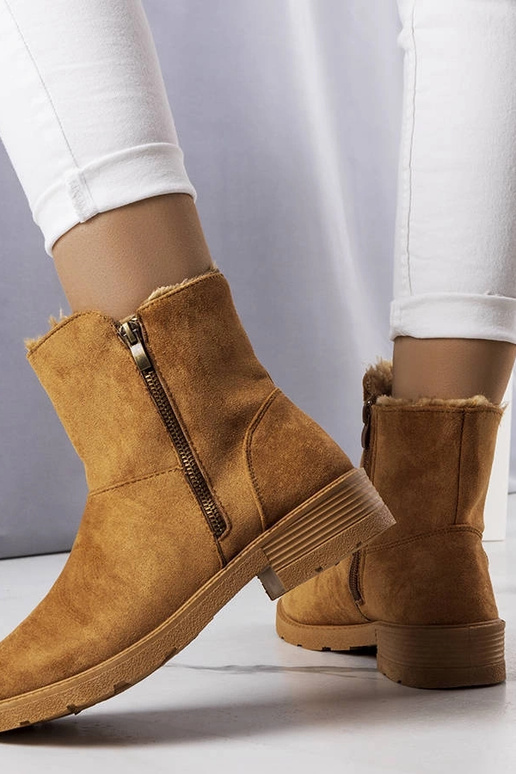 Hnedé zateplené čižmy Salona