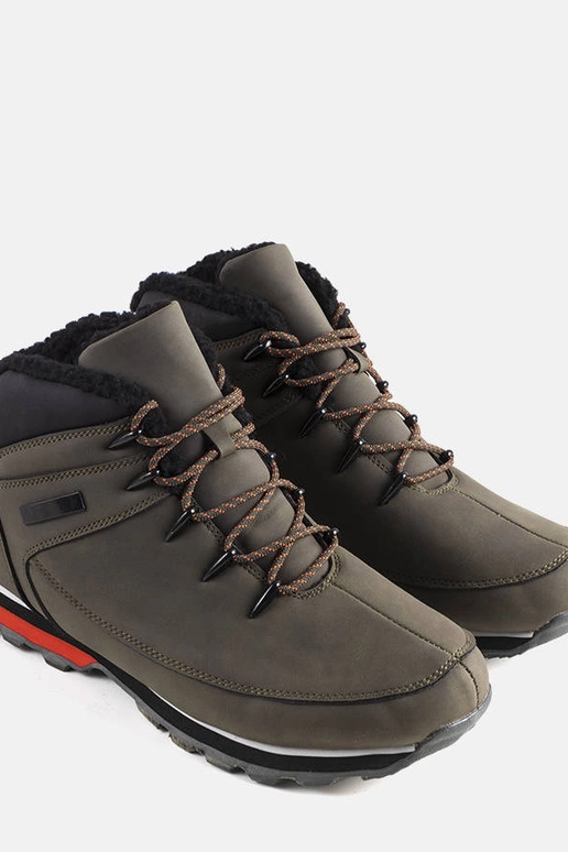 Zelené zateplené čižmy Jemma