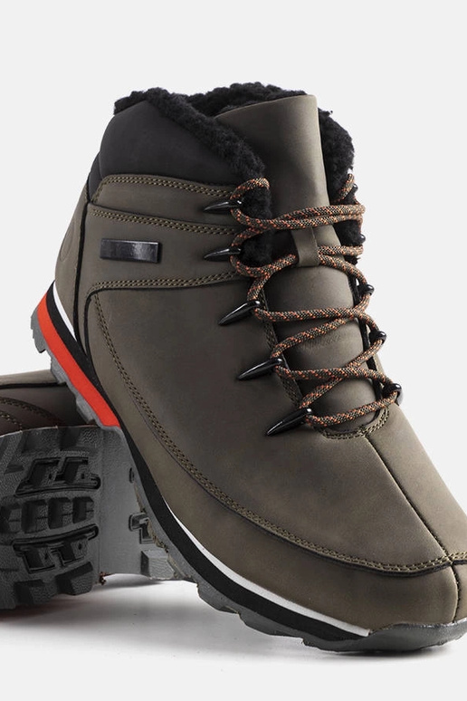 Zelené zateplené čižmy Jemma